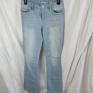 Women's Pale Blue Bootcut Jeans - Classic Stretch Denim